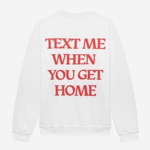 Lonely Ghost Text Me Crewneck Sweatshirt